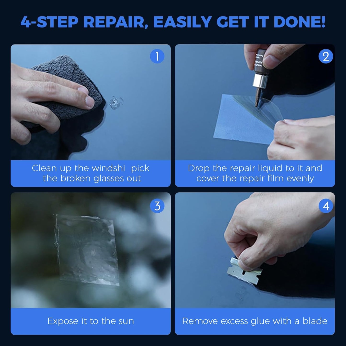 Windshield Crack Repair Kit